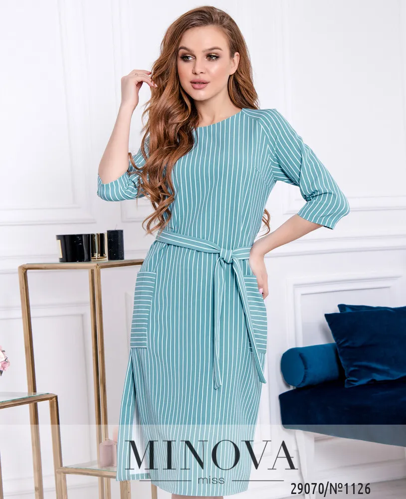 Платье 1126-бирюзовый Minova