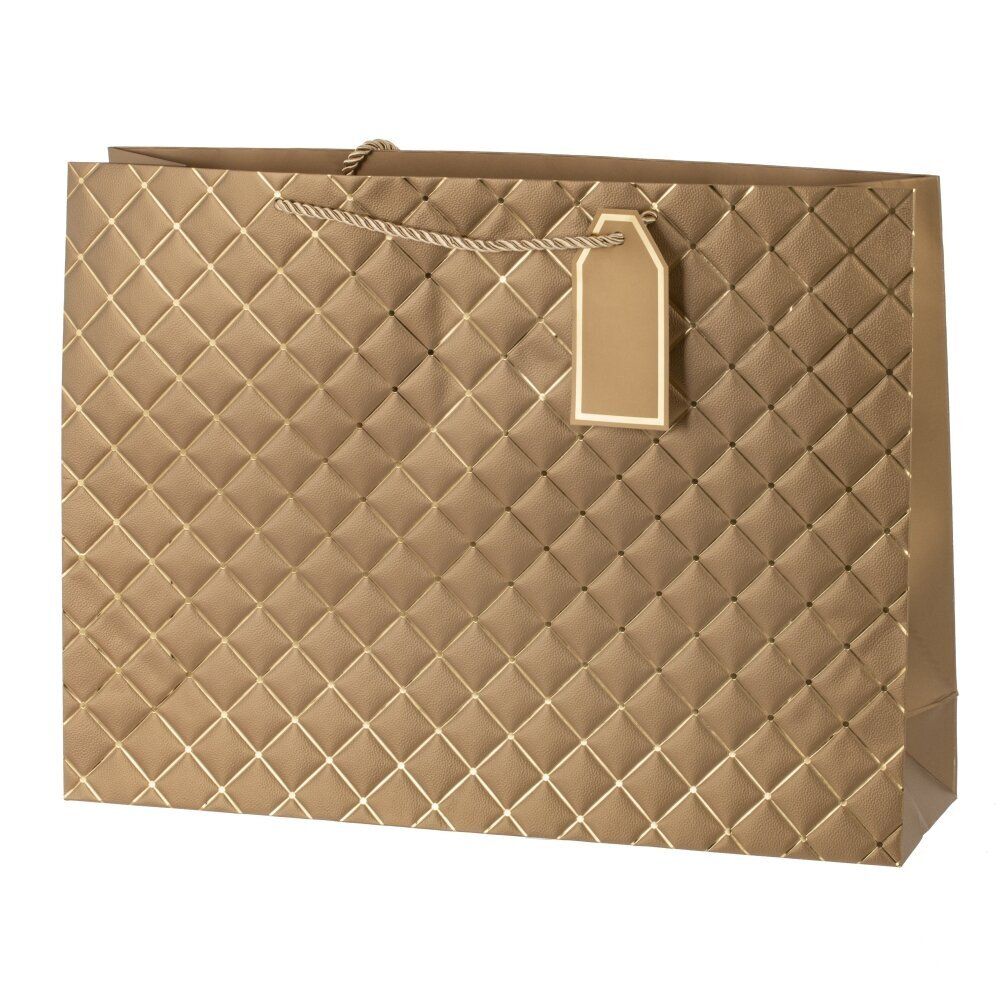 GAEM Пакет подарочный L (бумага 210г/м2, блок 12шт), L41 W12 H32 см, 6в.