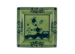 Мелочница квадратная Oriente Italiano Malachite (24.5 см)
