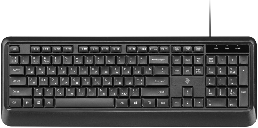 КЛАВИАТУРА + МЫШЬ 2Е MK404 USB BLACK 2E-MK404UB