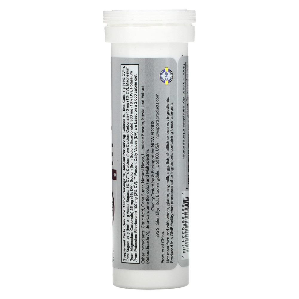 Now Foods Sports Effer-Hydrate 10 таблеток 51 г , Электролиты , Изотоник