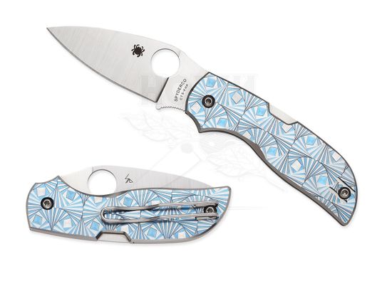Складной нож Spyderco Chaparral 3 C152STIBLP c клинком из стали CTS-XHP, рукоять титан