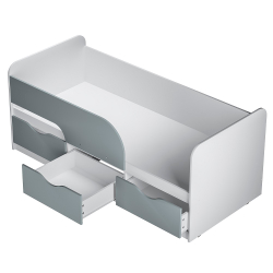 Кровать детская Стандарт КР-22 NEW, Белый, Серый