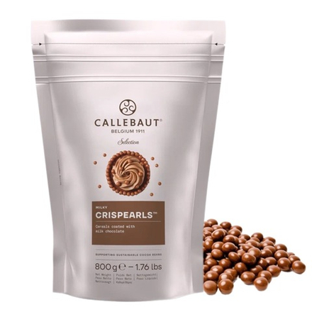 Шоколадные хрустящие шарики молочные Callebaut 800 гр