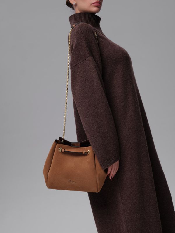 Замшевая сумка Bella DBR 31202 светло-коричневый