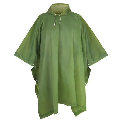 Дождевик "Пончо" EVA, зеленый, с чехлом, 120мкм, Komfi