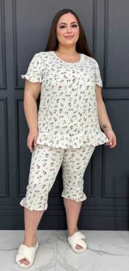 Пижама жен. б/в брид+футб (50-62) 245-2