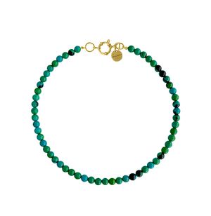 Колье из бусин камня Grass