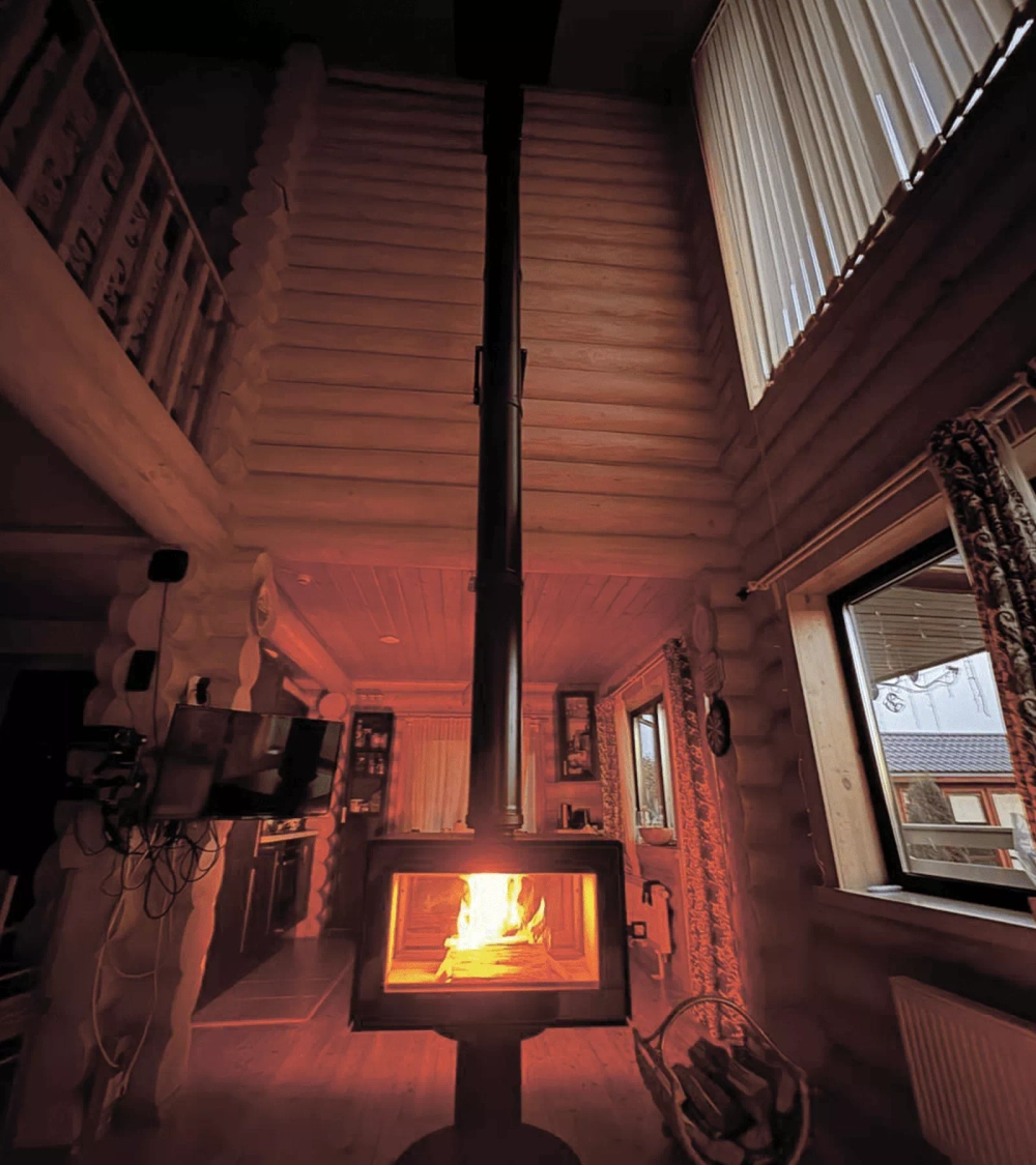 Печь-Камин АСТОВ КУБ Т 800