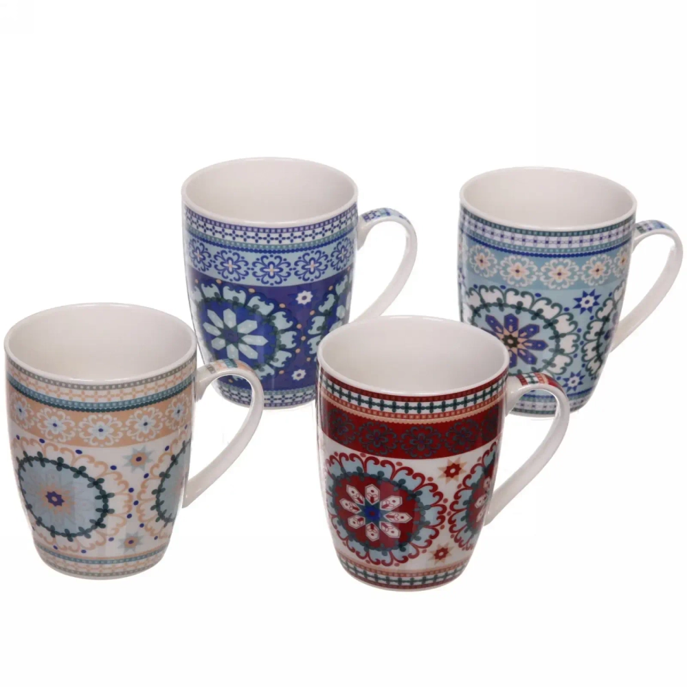 Кружка керамическая 350мл «Восточный узор» микс