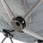 Кресло складное 82х82х72 см, Гриб, темно-серое, оксфорд, 100 кг, Green Days