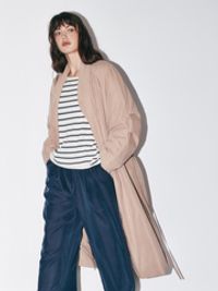 Пальто утепленное на запах "Беж" женское