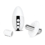 Белоснежный вибронабор с серебристыми элементами Le Wand Little Pleasures Collection