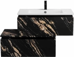 Тумба с раковиной Cezares Slider 80 SLIDER-800-1C-SO-NF черный фьюжн
