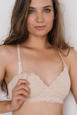 Бюстгальтер Воздушный для кормления Бежевый