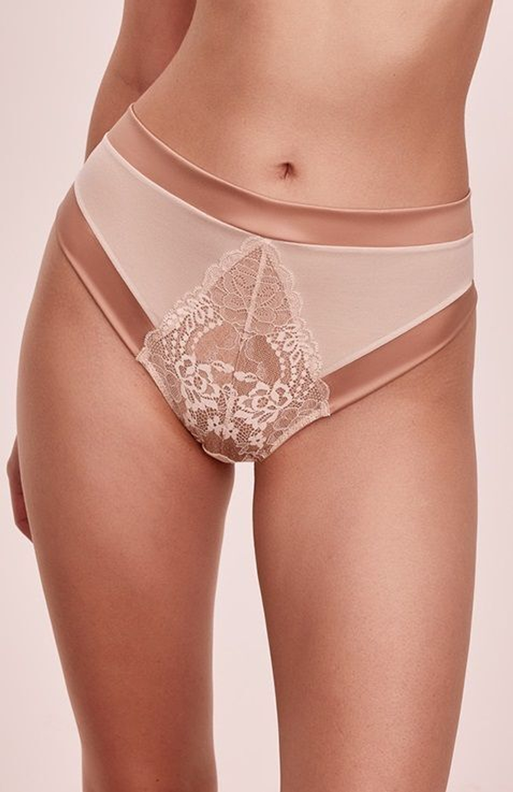Трусики-стринги с завышенной линией талии Lava Dorata (Размер: 40) (Цвет: телесный)