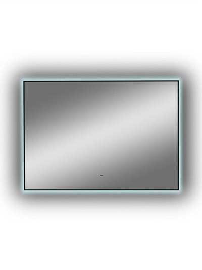 Зеркало "Amer Led" с фоновой подсветкой, бесконтактным сенсором, черной окантовкой 1000х700