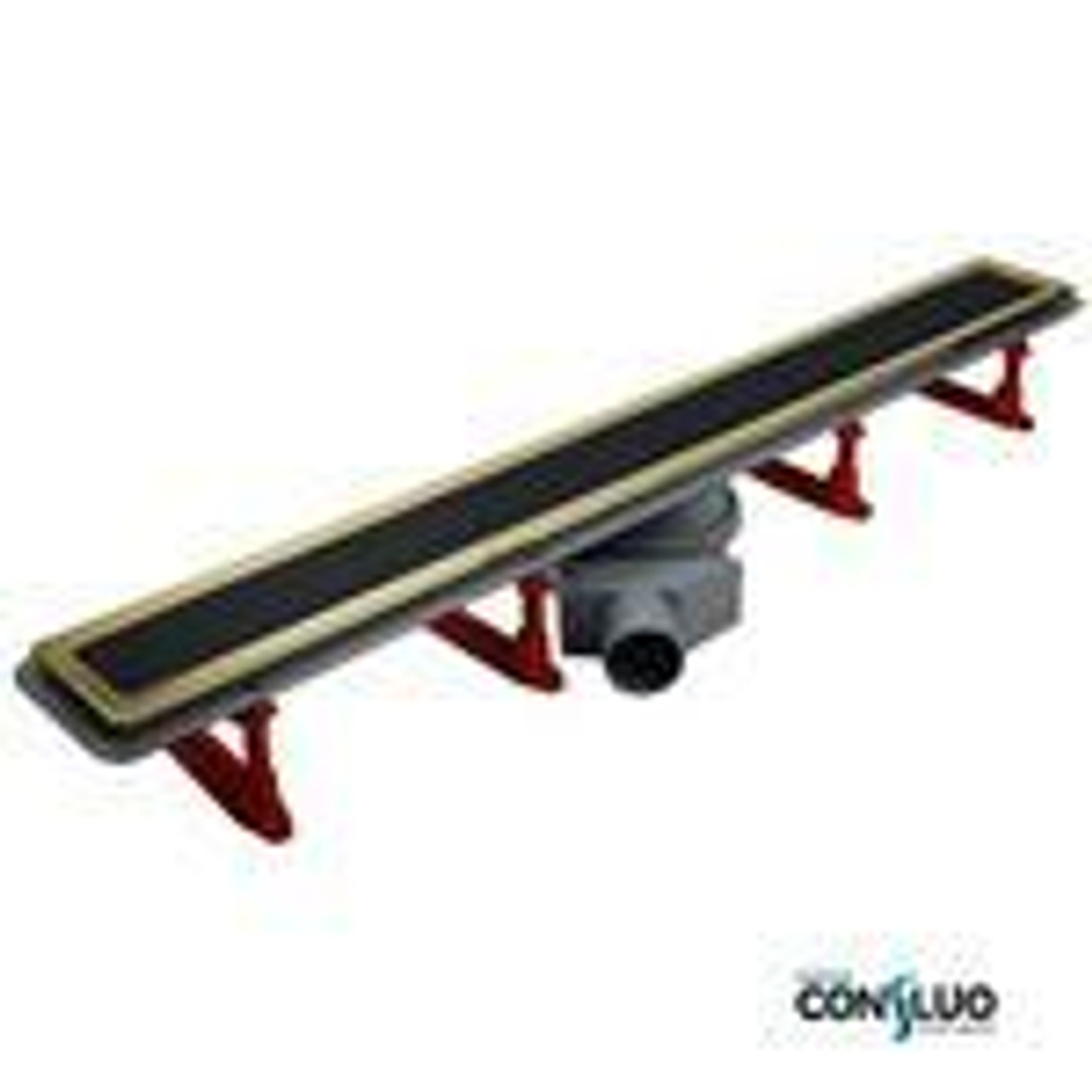 Лоток душевой PESTAN Confluo Premium Line 750 Black Glass Gold
