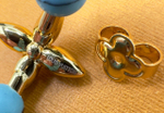 Серьги Louis Vuitton круглые