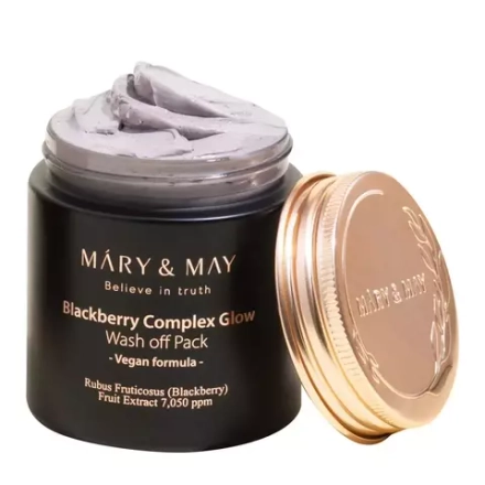 Mary&May Антиоксидантная глиняная маска с ежевикой Blackberry Complex Glow Wash Off Pack
