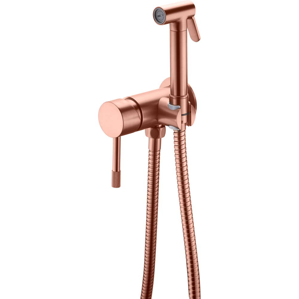 Гигиенический душ Boheme Uno 467-CB Copper Brushed С ВНУТРЕННЕЙ ЧАСТЬЮ, со смесителем