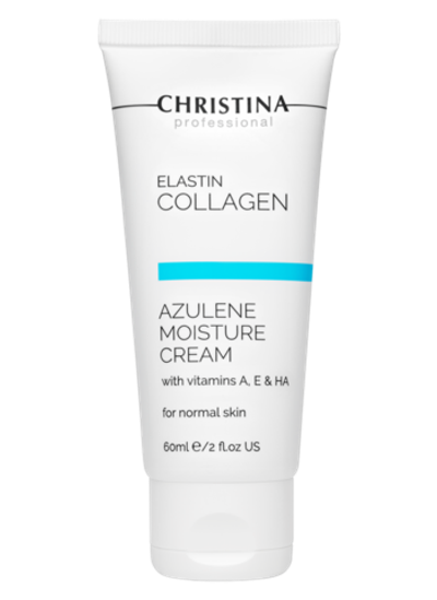 ELASTIN COLLAGEN Azulene Moisture Cream with Vitamins A, E & HA for normal skin