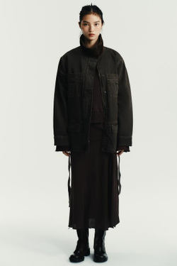 ZARA ЮБКА МИДИ ИЗ МЯГКОЙ ТКАНИ, ШОКОЛАДНО-КОРИЧНЕВЫЙ