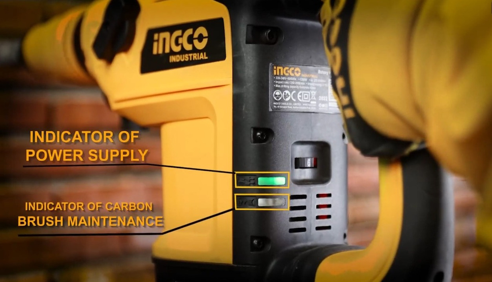 Перфоратор SDS-Max INGCO RH1200428 INDUSTRIAL 1200 Вт 2-10 Дж