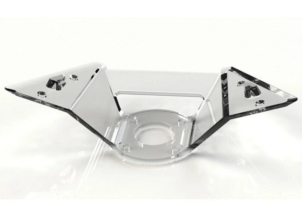 Кронштейн для стула прозрачный усиленный, цвет красный