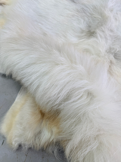 Шкура коврик меховой прикроватный овчина, 120х65 см.