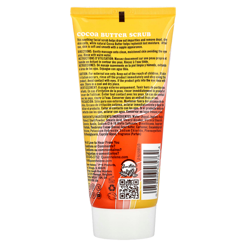 Queen Helene, скраб с какао-маслом, для очень сухой кожи, 170 г (6 унций)