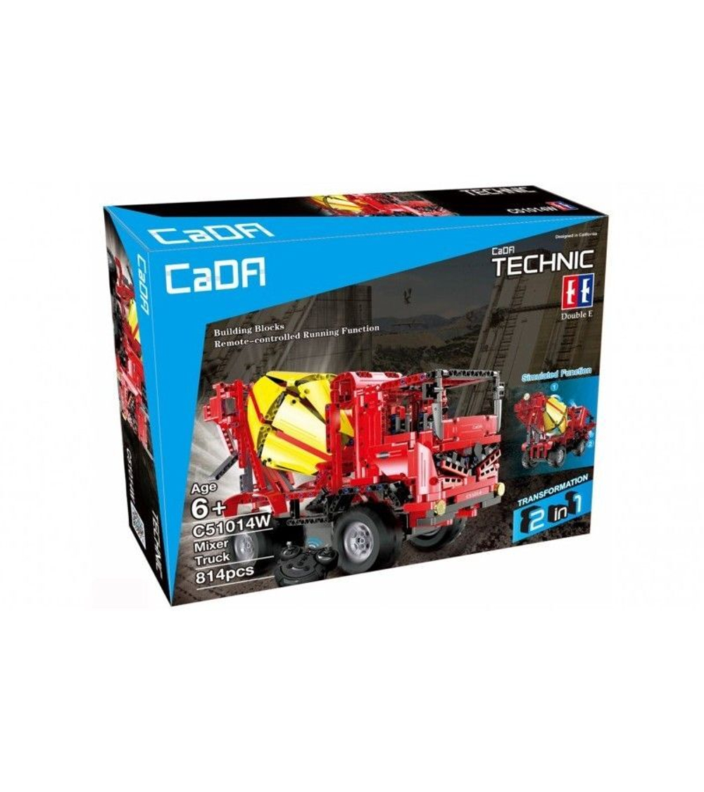 Р/У конструктор CaDA Technic бетономешалка (815 деталей)