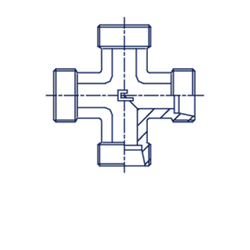 Соединение PX DL08 14x1.5 (корпус)