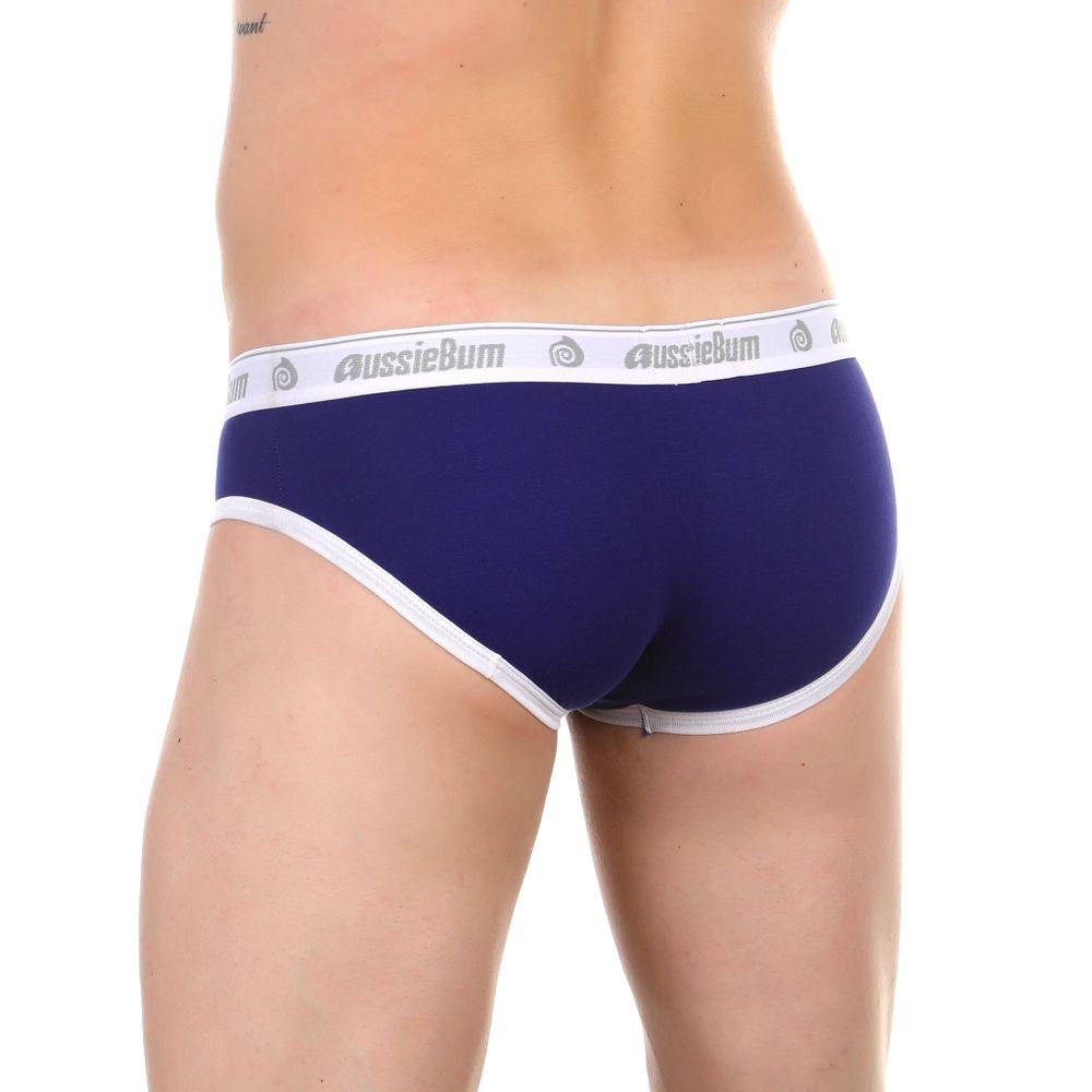 Мужские трусы брифы темно-синие Aussiebum