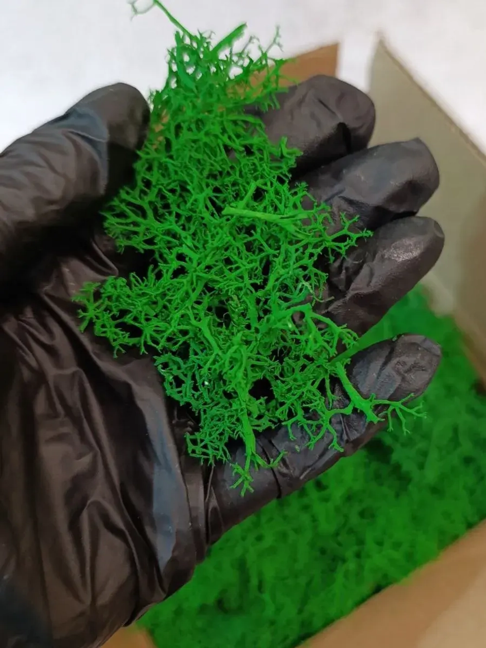 Мох стабилизированный обрезки для рукоделия