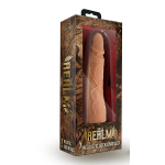 Насадка-фаллоимитатор для трусиков с плугом Realistic 7 Inch Lock On Dildo - 17,8 см. (Цвет: карамель (темно-бежевый))