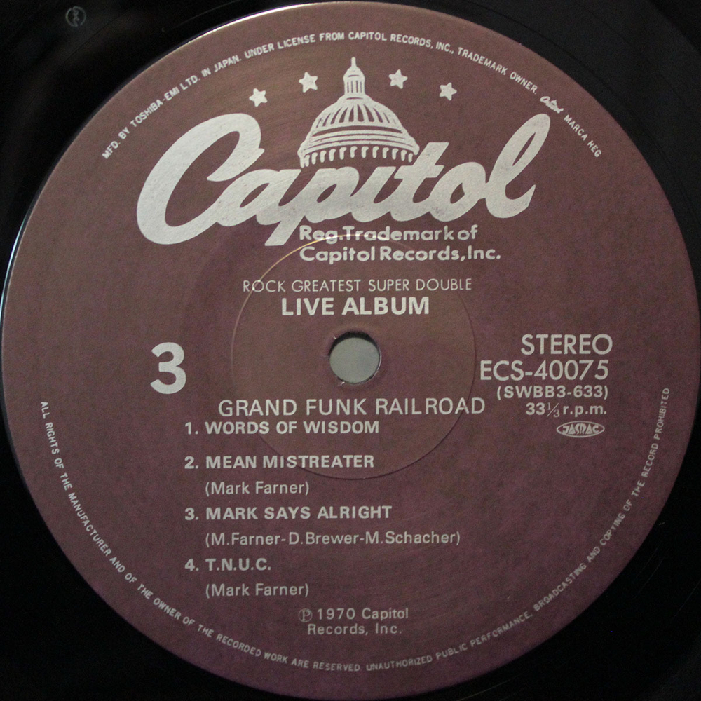 Grand Funk Railroad / Live Album (2LP)