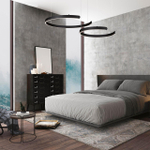 6534/43L LEDIO LN26 265 чёрный Светильник подвесной LED 43W  3000/4000/6000К 220V INDIE