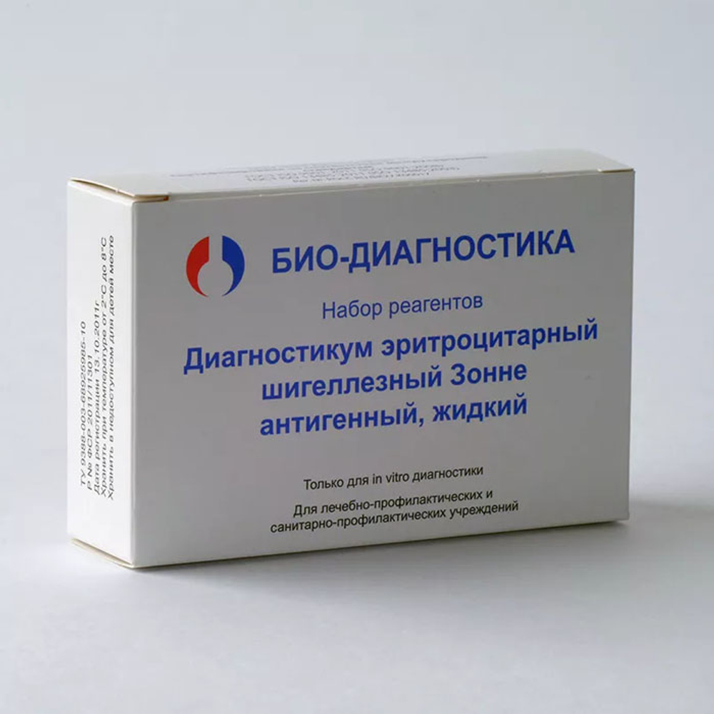 Диагностикум шигеллез. эритр. жидкий, О-антигенный Зонне, Био-Диагностика, наб.