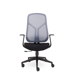 Кресло UTFC Санда М-207 черный пластик (серый/черный)