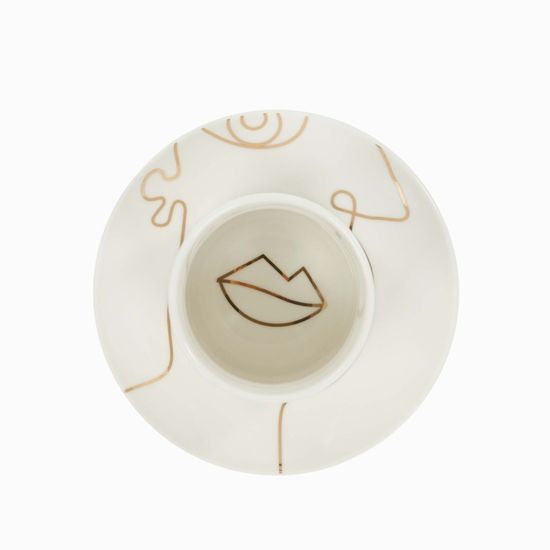 Чайная пара Mouth cup gold