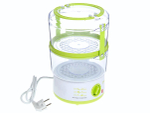 Пароварка 5л 2-х ярусная 500Вт бело-зеленая