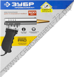 ЗУБР Ceramic PRO 500Вт клин, Сверхмощный электропаяльник с пластиковой пистолетной рукояткой (55302-500)