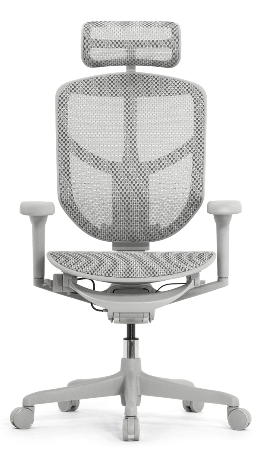 Кресло FALTO ENJOY ULTRA светлый ( Space grey каркас /сетка T-168-B2 Natural Mesh)