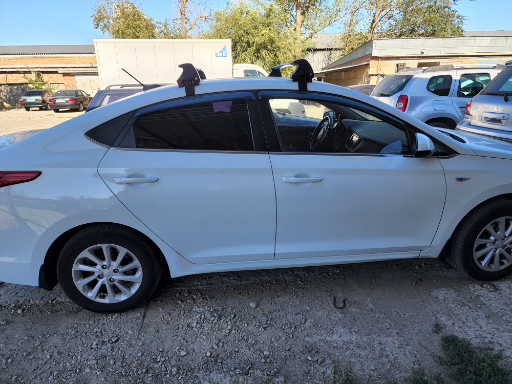 Багажник на крышу (адаптер)  Hyundai Solaris 2 Sedan (2017-н.в.) за дверной проем  ED20-009
