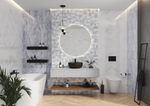 Плитка настенная Cersanit Mare 17077 20x44 см 1.056 м² глянцевая цвет белый