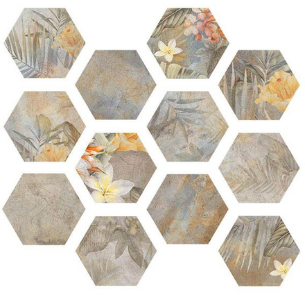 Керамогранит HIBISCUS Oxide Matt Hexa (22 вариаций рис.)