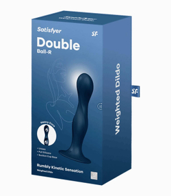 Фаллоимитатор Satisfyer Double Ball-R, синий