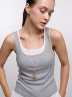 Сотуар "Heart eye cross" pink gold