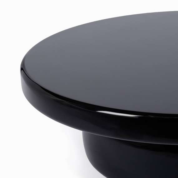 Кофейный стол Omen Ø90х30 см, черный глянец